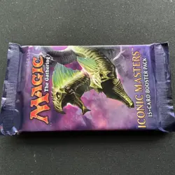 Magic The Gathering ICONIC MASTERS New Sealed Booster Pack MTG - Image 1