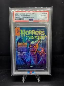 2024 Magic The Gathering Secret Lair Doom Whisperer Foil PSA 10 - Image 1