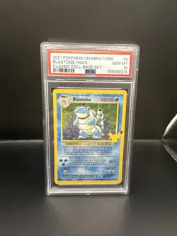 Pokemon PSA 10 GEM MINT Celebrations Blastoise 2/102 Classic Collection Holo - Image 3