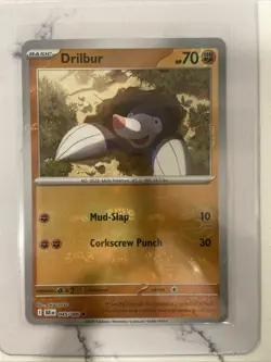 Drillbur 45/86 Black Bolt Master Ball Reverse Holo Foil Pokemon Card NM - Image 3