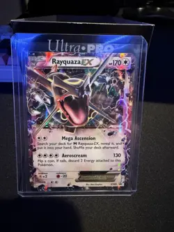 Pokemon TCG Rayquaza-EX XY Black Star Promos Holo Card XY69 NM - Image 1