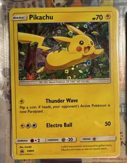 Pokemon TCG Pikachu SM Black Star Promo SM04 Promo Holo General Mills NM - Image 1