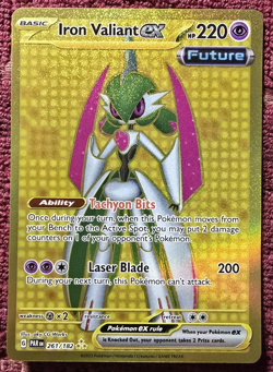 Iron Valiant EX 261/182 Pokemon TCG S&V Paradox Rift Holo Hyper Rare MINT - Image 1