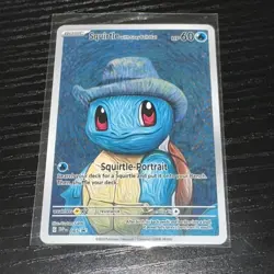 Squirtle with Grey Felt Hat Pokemon x Van Gogh Black Star Promo - Image 1