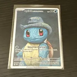 Squirtle with Grey Felt Hat Pokemon x Van Gogh Black Star Promo - Image 2