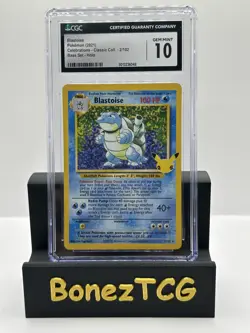 Pokemon English Blastoise 2/102 2021 Celebrations Classic Collection CGC 10 GEM - Image 1