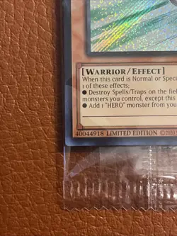 Yu-Gi-Oh Elemental HERO Stratos BLC1-EN003 Limited Edition Secret Rare NM SEALED - Image 5