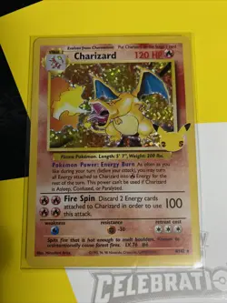 Charizards 4/102 Pokemon Celebrations 25th Anniversary Card - Pack Fresh - Image 1