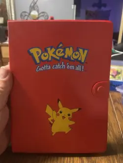 1999 Pokemon Pikachu Red Collectors Album Vintage Binder 143 Cards Nm-Lp-Mp-Dmg - Image 1