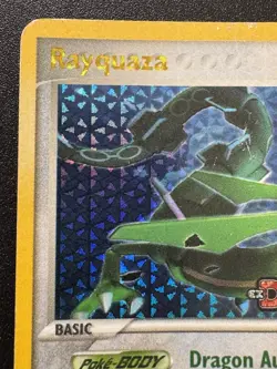 Rayquaza 22/107 EX Deoxys Pokemon Card Reverse Holo Foil Rare MP - Image 3