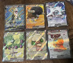 Pokemon 6 Card Full Art Lot - Fusion Strike Destined Rivals Black Bolt White Fla - Image 1