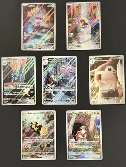 Pokemon Illustration Rare 7 Card Lot - Auction No Reserve! - Image 1