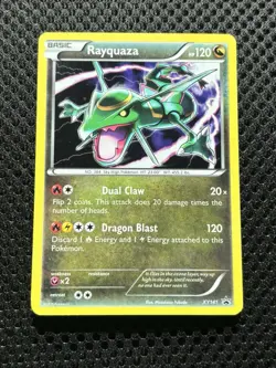 Rayquaza XY141 Holo Pokemon TCG XY Black Star Promo Card Lp/mp - Image 1