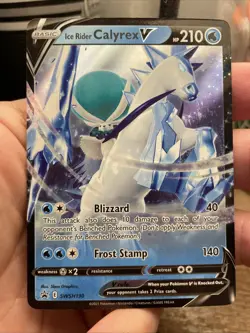 Ice Rider Calyrex v SWSH130 Sword & Shield Promo Card Holo NM! +Bonus FREESHIP! - Image 1