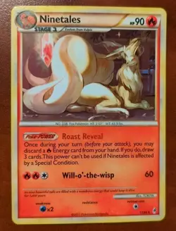 Ninetales - 17/95 (Call of Legends) - Deck Exclusives NONHOLO Pokemon Card 2011 - Image 2