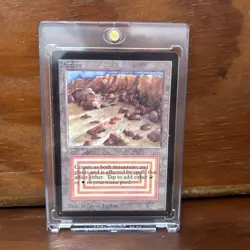 very rare magic the gathering cards. Beta, Plateau, Professionally Graded, - Image 1