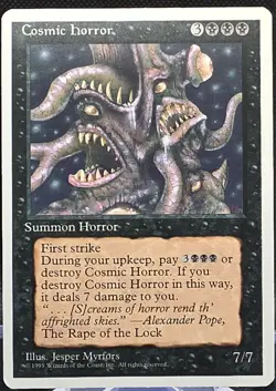 Cosmic Horror MTG Core Set 4th Edition Rare Regular MINT - Image 1