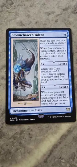 Stormchaser's Talent Bloomburrow Regular Enchantment Class Rare MTG - Image 1