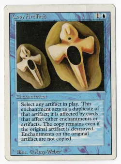 Copy Artifact • Revised Edition Rare • HP Damaged • MtG Magic Gathering - Image 1