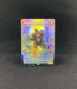 MTG Foil Bio-Quartz Spacegodzilla - Brokkos, Apex of Forever - Image 1