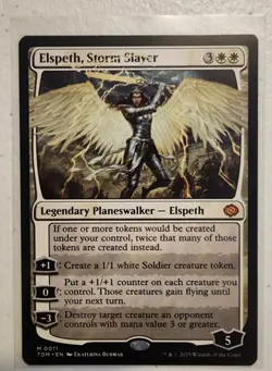 MTG Elspeth, Storm Slayer, NM-Mint, English Tarkir: Dragonstorm - Image 1