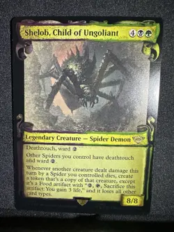 Shelob, Child of Ungoliant - MTG LTR Rare 0681 Showcase Scrolls Foil NM - Image 1