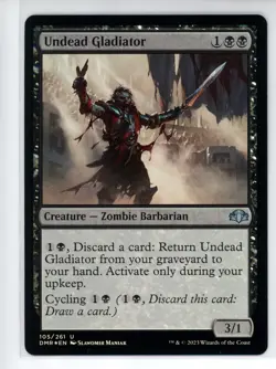 UNDEAD GLADIATOR Dominaria Remastered FOIL #105 DMR(NM+)(MTG) - Image 1