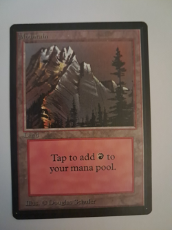 Mountain LP MTG Magic the Gathering Beta Basic Land (A) - Image 1