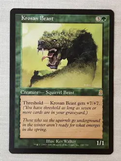 NM Krosan Beast Odyssey Mtg Magic the Gathering - Image 1