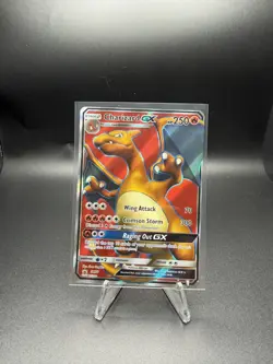 Pokemon Charizard GX SM60, Full Art Black Star Promo from Sun & Moon - LP - Image 1