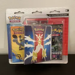 Pokemon TCG Sun & Moon Forbidden Light/Crimson Mini Portfolio & 2 Booster Pack 820650809545 - Image 1