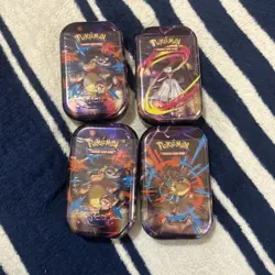 Pokemon Mega Evolutions Mini Tin Lot 4 Sealed - Image 1