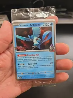 Pokemon TCG -Team Rocket's Articuno 051/182 Destined Rivals STAMP Best Buy Promo - Image 1