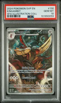 KINGAMBIT 130 2024 Pokemon SVP EN SFA Illustration Collection PSA 10 - Image 1