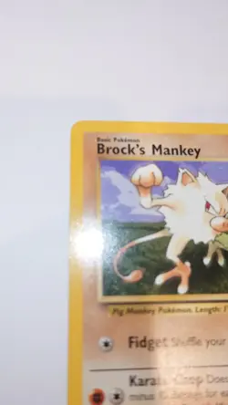 Lightly Played, English Pokemon Regular Brock's Mankey - 68/132 - Common - Image 2