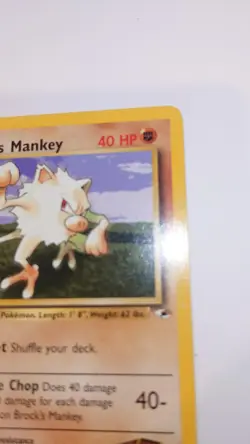 Lightly Played, English Pokemon Regular Brock's Mankey - 68/132 - Common - Image 3