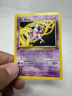 Pokemon TCG Jungle Mr. Mime 22/64 1st Edition Non-Holo Rare LP - Image 3