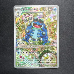 Seismitoad IR Pokemon Black Bolt 105/086 English Illustration Rare NM Near Mint - Image 1