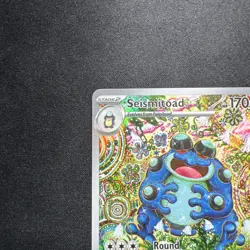Seismitoad IR Pokemon Black Bolt 105/086 English Illustration Rare NM Near Mint - Image 2