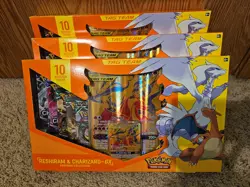 Pokemon Reshiram & Charizard GX Evolving Skies Premium Collection Box Sealed - Image 1