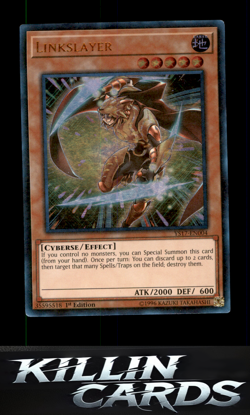 1st Edition Linkslayer YS17-EN004 Ultra Rare Starter Deck: Link Strike YuGiOh Ca - Image 1