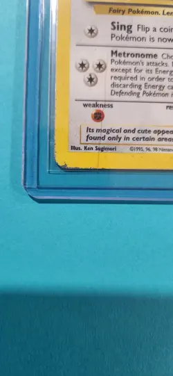 Pokemon TCG Clefairy Base Set Holo Unlimited Rare Card 5/102 HP condition - Image 2