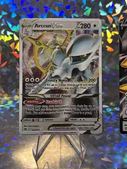 Arceus V & Arceus Vstar Metal Card Ultra Premium Collection 122/172, 123/172 - Image 2