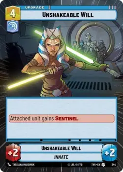 Unshakeable Will (Hyperspace) (Star Wars Unlimited) Foil - Image 1