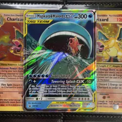 Magikarp & Wailord GX SM166 Holo Card LP/NM Condition - Image 1