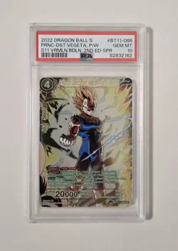 PSA 10 Prince of Destruction Vegeta, Prideful Warrior - DBS Card Game (2022) - Image 1