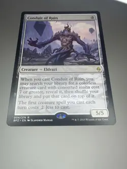 Conduit of Ruin - Battle for Zendikar (BFZ) - Rare Eldrazi - NM- Magic MTG Card - Image 3
