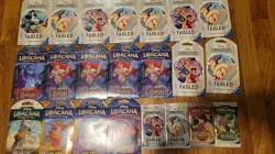 Disney Lorcana TCG Lot of 30 Sleeved/Un-Sleeved Booster Packs**4x Promo cards** - Image 5