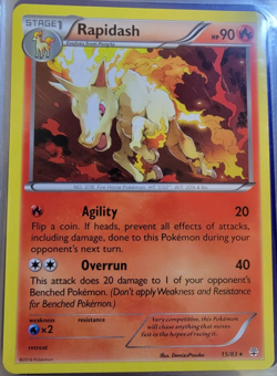Rapidash # 15/83 Generations Set Pokemon Trading Cards TCG Rares Fire NM/MINT - Image 1