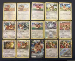 Eevee Pokemon TCG Lot Of 20 Cards From Various Sets - Image 1